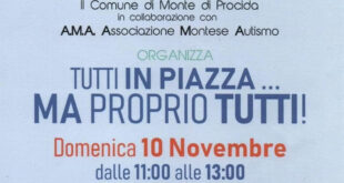 Monte di Procida si unisce per l’autismo: giochi ed attività in Piazza XXVII Gennaio