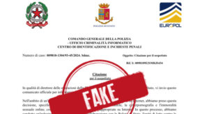 ATTENZIONE: nuova ondata di truffe online. La Polizia Postale avverte sulla falsa convocazione giudiziaria