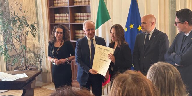 Dina Stella nominata Cavaliere della Repubblica: un prestigioso riconoscimento anche per il nostro territorio