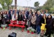 INAUGURATA UNA PANCHINA ROSSA IN VILLA COMUNALE DI BACOLI.VIDEO